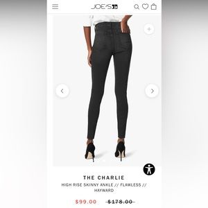 Joe’s Jeans THE CHARLIE High-Rise skinny ankle // flawless // Hayward
